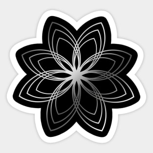 Flower abstract - Graphic - geometric design - graphic pattern Sticker